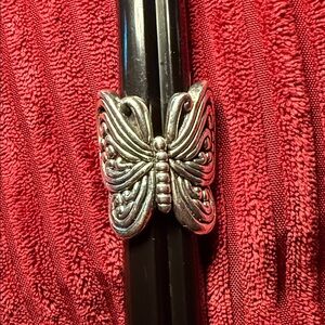 Indigo Falls Sterling Silver Butterfly Ring
